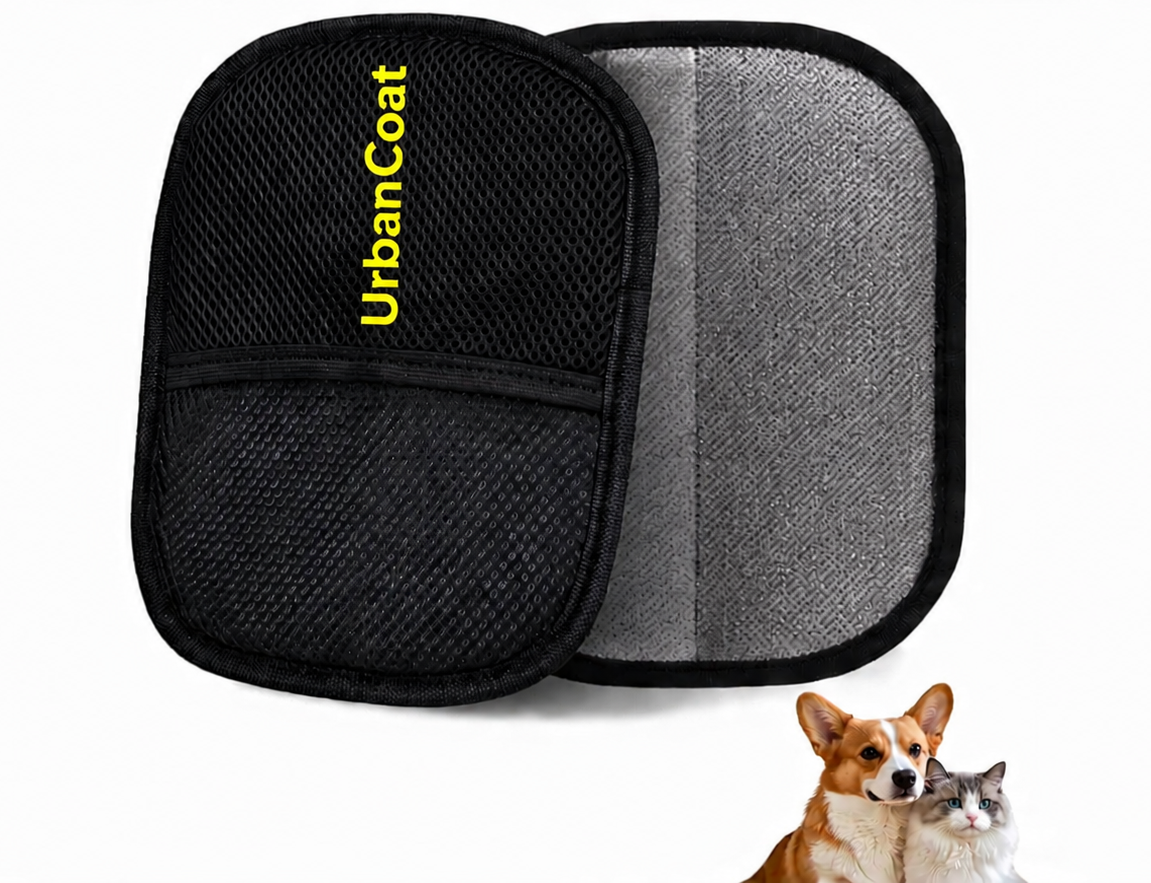 Pet Hair Removal Gloves — Double-Sided Reusable Grooming Tool