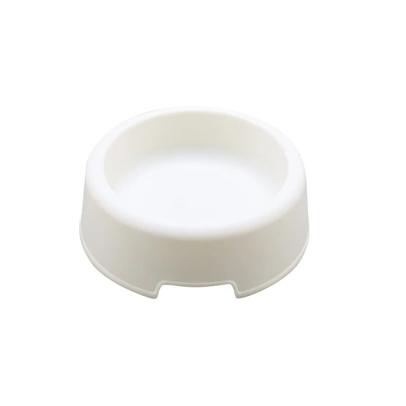 1 Piece Of High Quality Solid Color Pet Three Color Lightweight Plastic Single Bowl Small Dog and Cat Pet Bowl Pet Feeding Suppl
