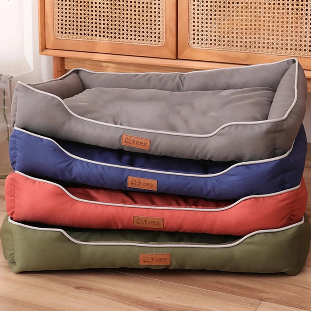 Four Season Square Pet Bed – Waterproof Sofa Mattress for Dogs & Cats