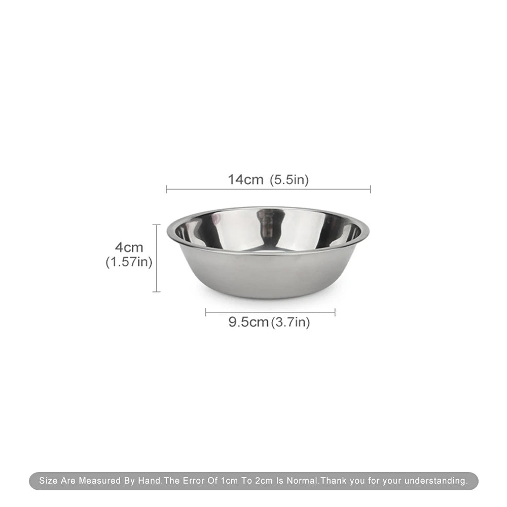 Stainless Steel Pet Bowl – Non-Slip Food & Water Feeder for Dogs & Cats