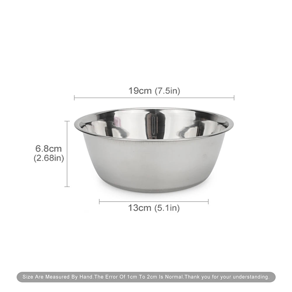 Stainless Steel Pet Bowl – Non-Slip Food & Water Feeder for Dogs & Cats