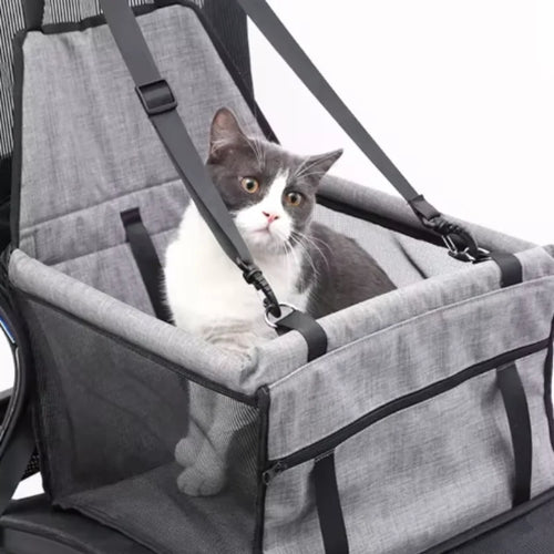 Foldable Pet Car Booster Seat – Safety Harness Carrier | UrbanCoat