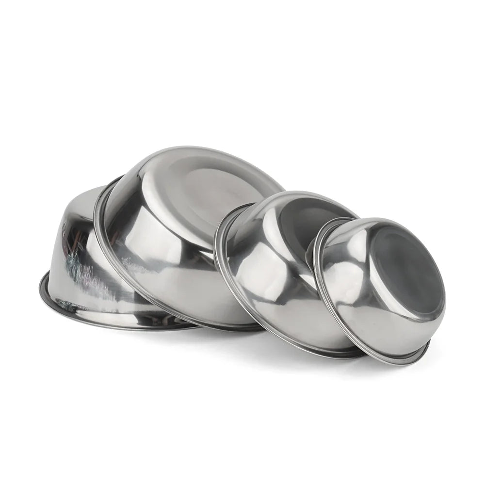 Stainless Steel Pet Bowl – Non-Slip Food & Water Feeder for Dogs & Cats