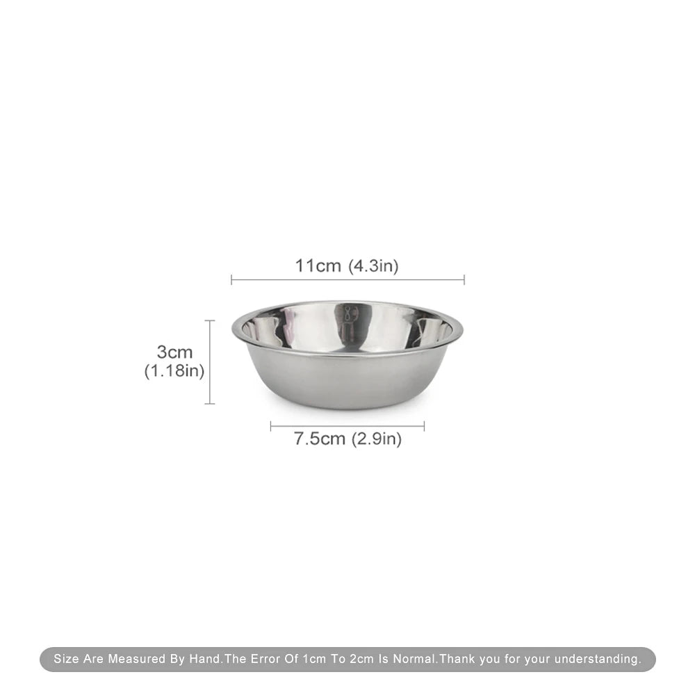 Stainless Steel Pet Bowl – Non-Slip Food & Water Feeder for Dogs & Cats