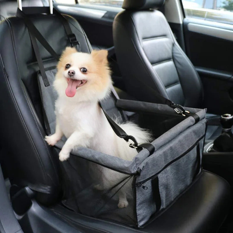 Foldable Pet Car Booster Seat – Safety Harness Carrier | UrbanCoat