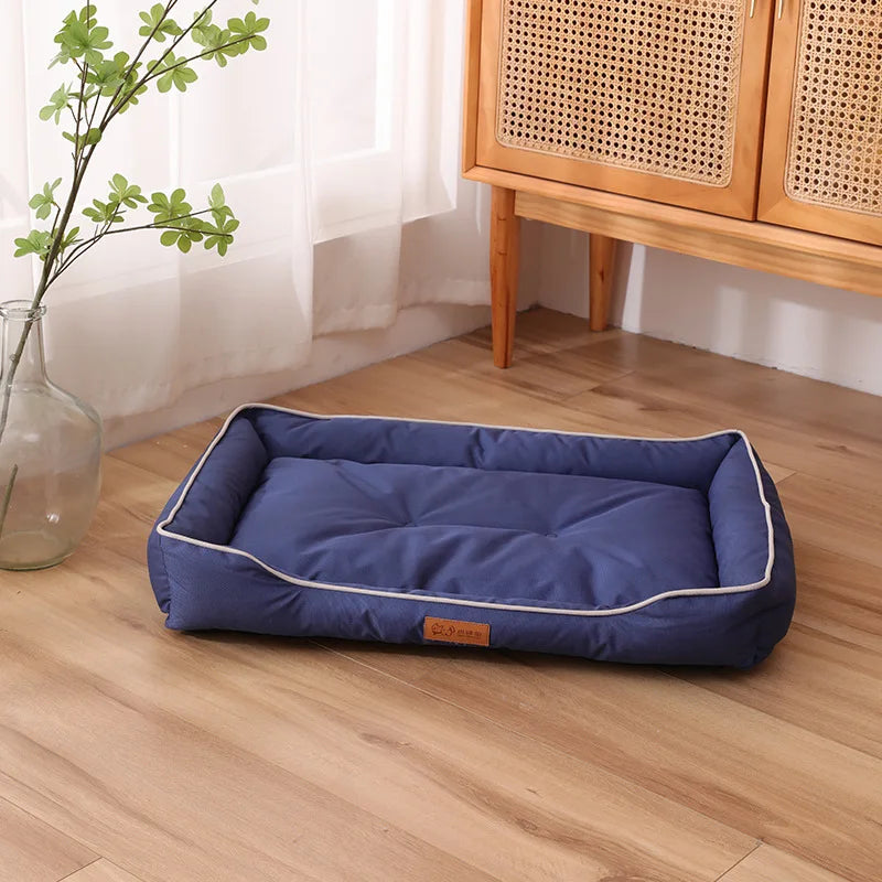 Four Season Square Pet Bed – Waterproof Sofa Mattress for Dogs & Cats