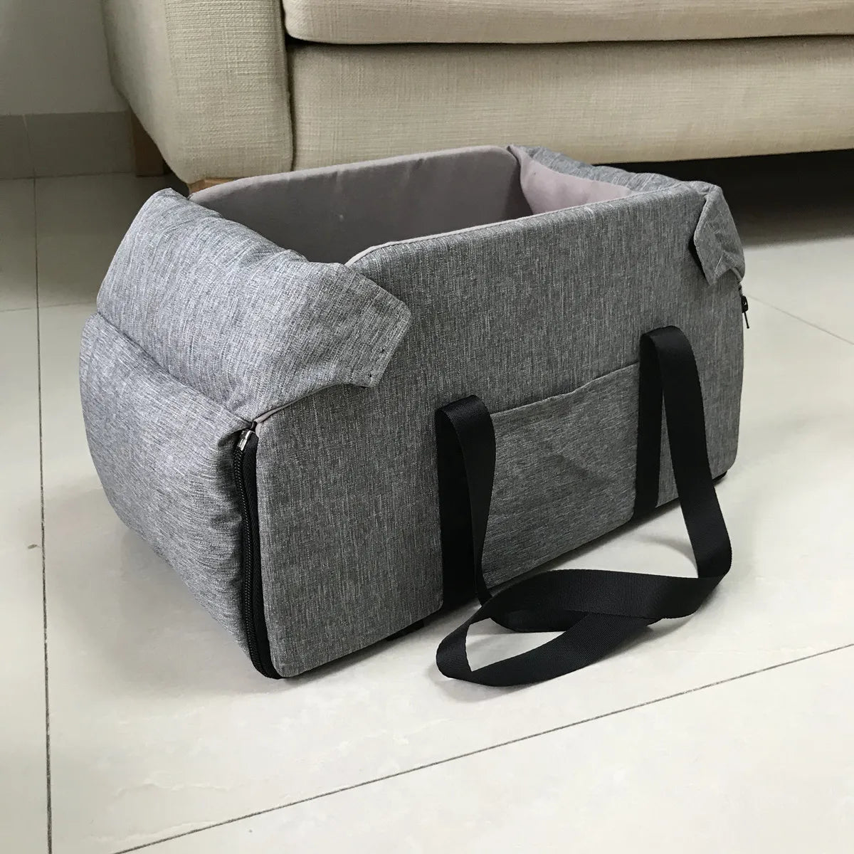 UrbanCoat dog car seat safety tether clip close-up