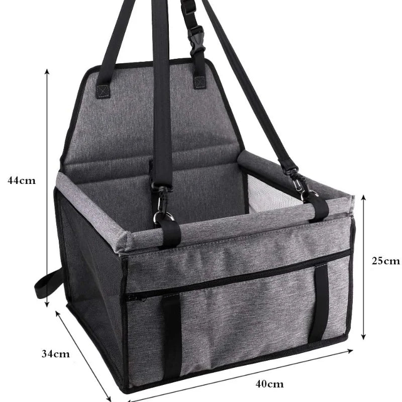 Foldable Pet Car Booster Seat – Safety Harness Carrier | UrbanCoat