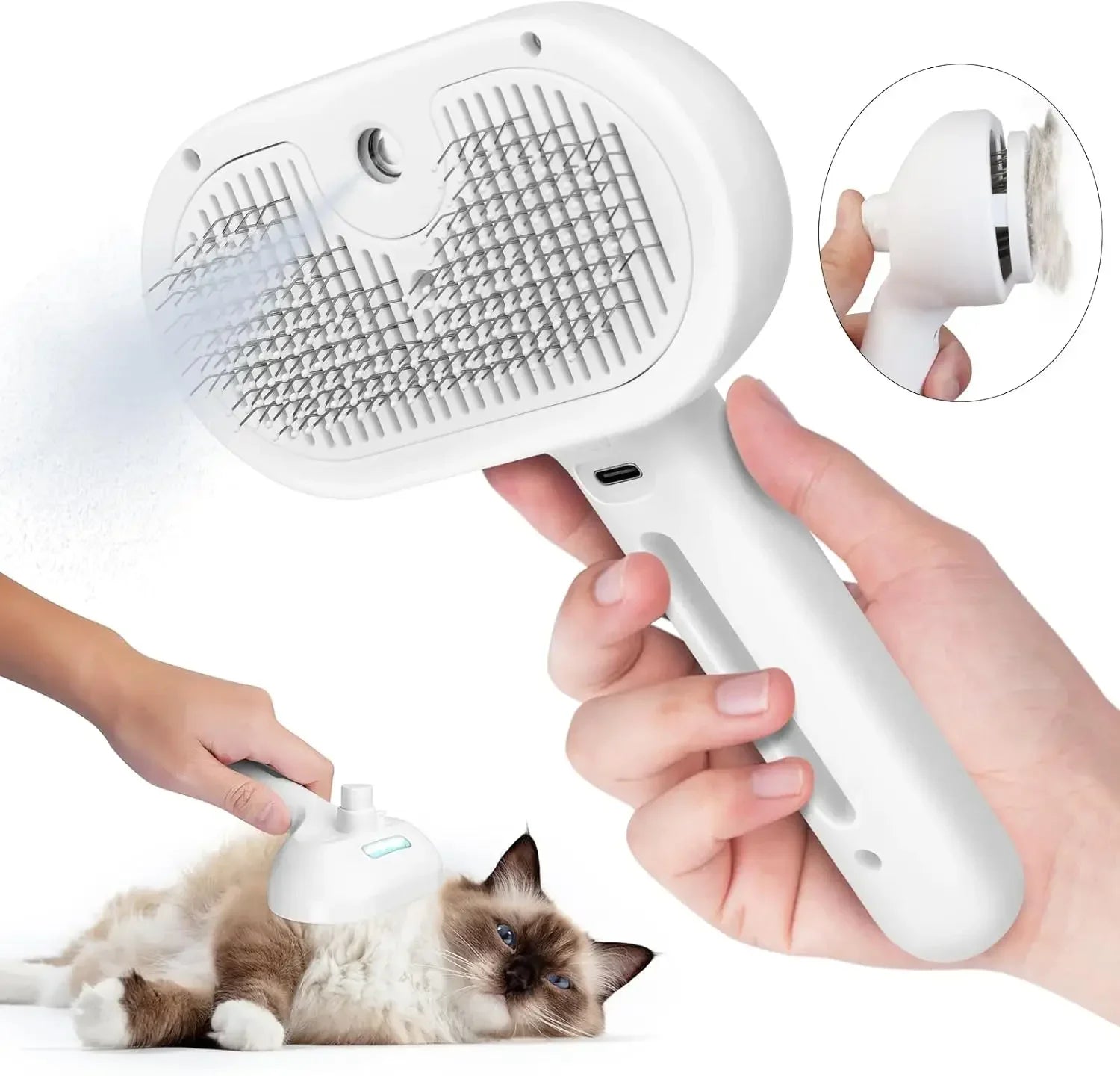Pet Dematting Brush with Built-In Mist Spray — No Bath Needed | UrbanCoat