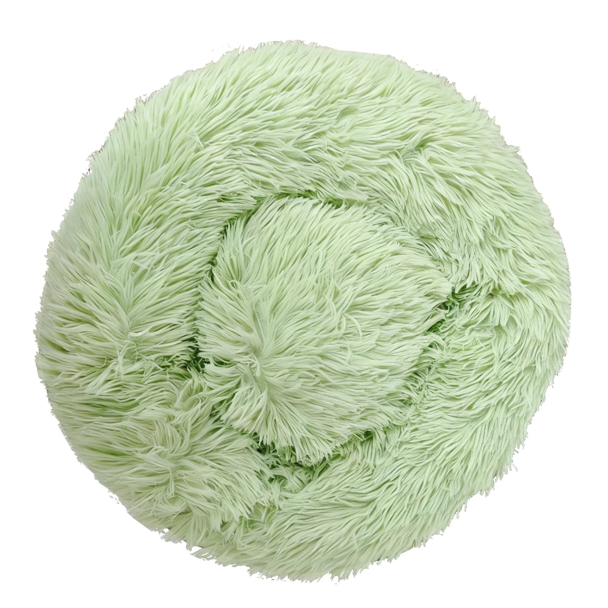 Round Plush Pet Bed – Washable Basket for Small to Large Dogs & Cats