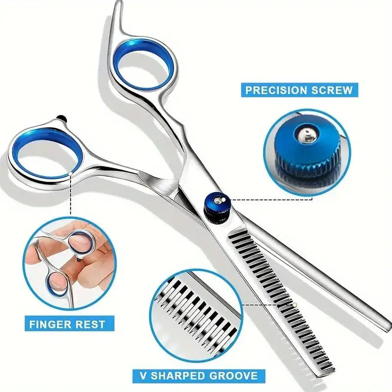 Safety round-tip grooming shears close-up
