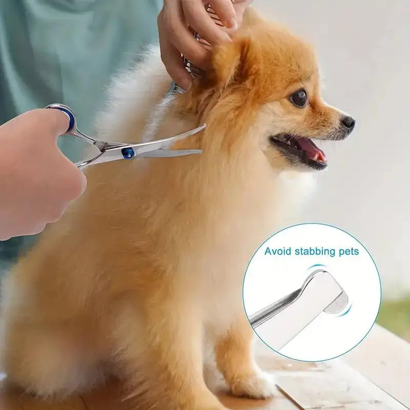  Pet grooming shears with storage pouch