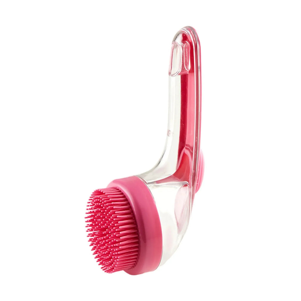 Pet Bath Brush with Shampoo Dispenser – Silicone Grooming Massage Brush