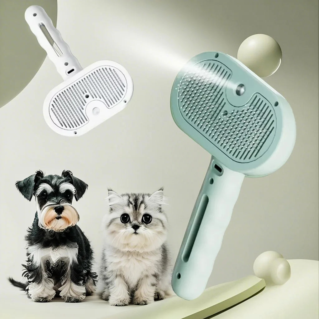 Pet Dematting Brush with Built-In Mist Spray — No Bath Needed | UrbanCoat