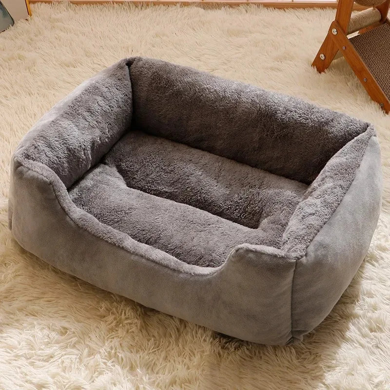 Soft Cushion Pet Basket House – All-Season Kitten & Puppy Bed