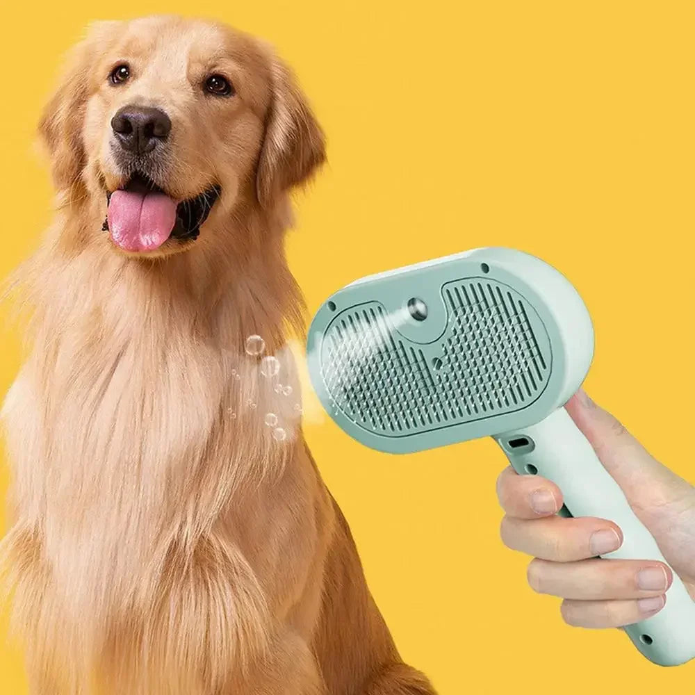 Pet Dematting Brush with Built-In Mist Spray — No Bath Needed | UrbanCoat