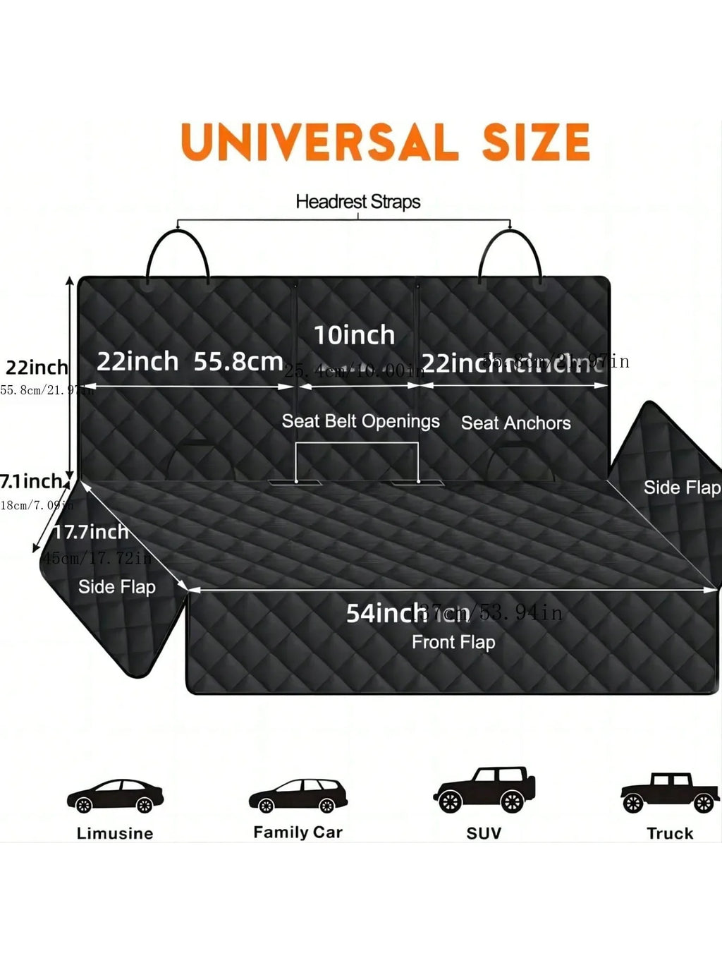Waterproof Dog Car Seat Cover – Universal Fit | UrbanCoat