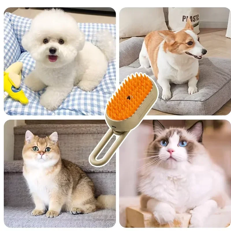 Pet Dematting Brush with Built-In Mist Spray — No Bath Needed | UrbanCoat