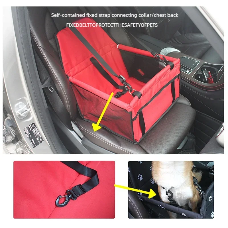 Foldable Pet Car Booster Seat – Safety Harness Carrier | UrbanCoat