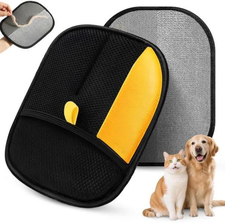 Pet Hair Removal Glove – Double-Sided Grooming & Massage Glove