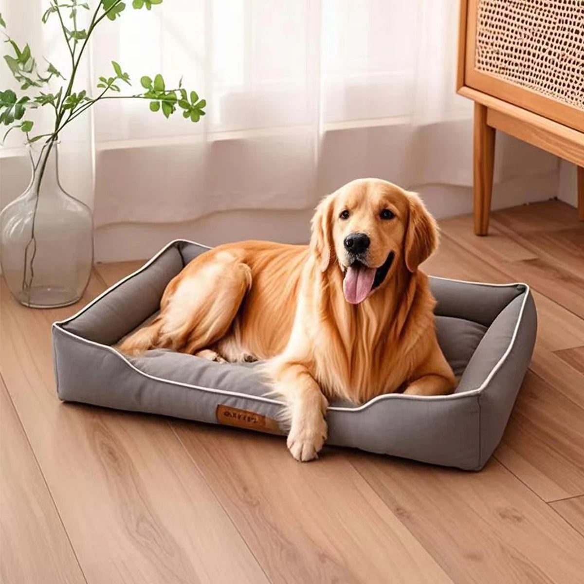 Four Season Square Pet Bed – Waterproof Sofa Mattress for Dogs & Cats
